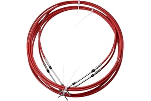RATCHROLL 2pcs 16ft 5 Meter 197 Inch Marine Type 3300 / 33C Throttle Shift Remote Control Box Cable for Yamaha Outboard Engin