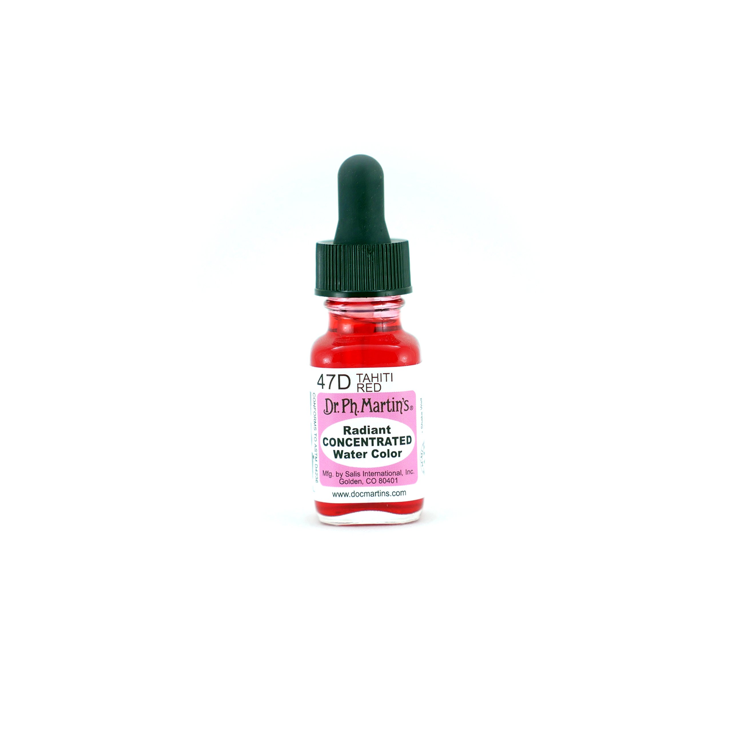 Dr. Ph. Martin's Liquid Ink, Tahiti Red, 0.5oz