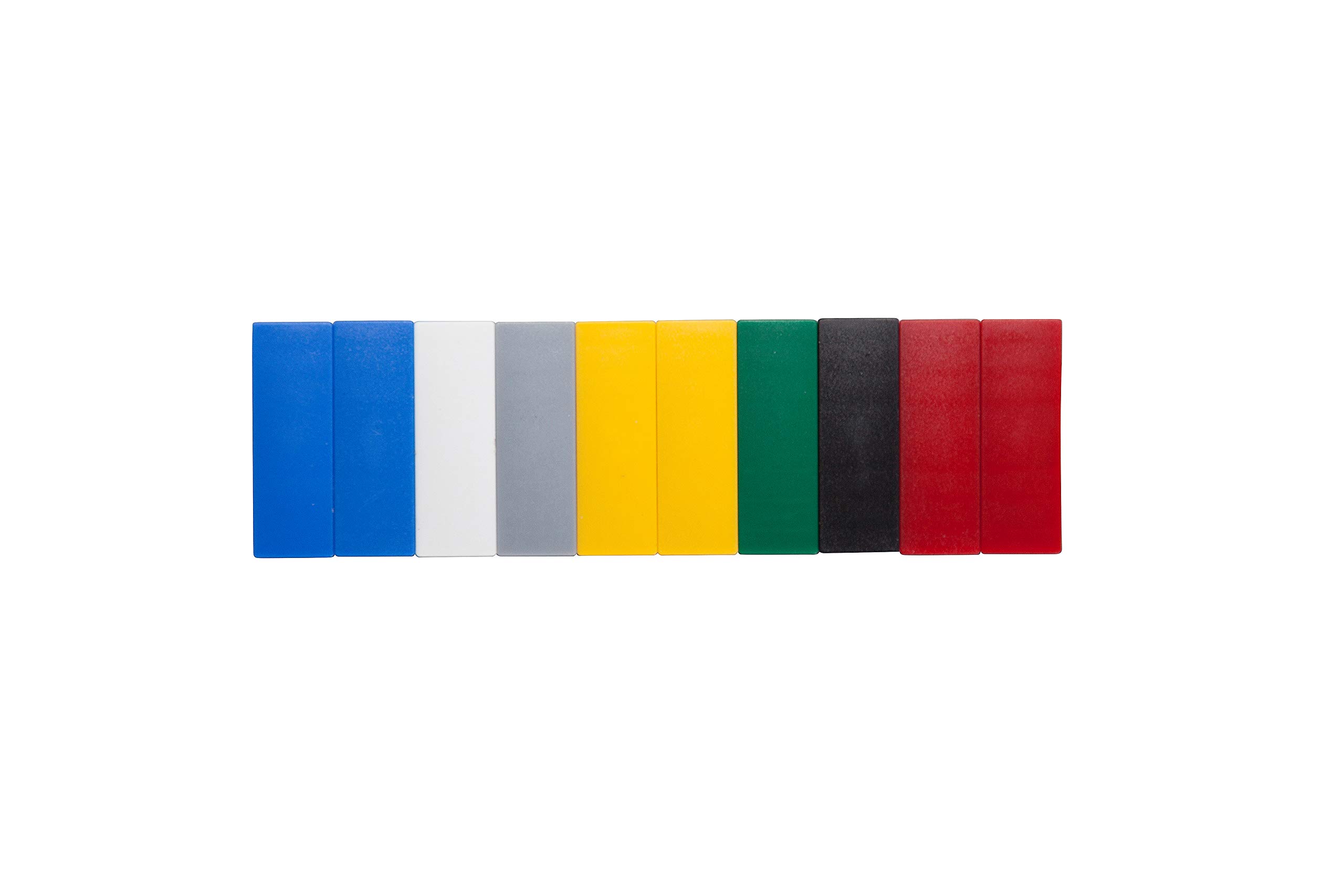 10 x Rectangle Strong Strong Strong Strong Strong Plastic 1kg Pull 54mm x 19mm x 9mm Colourful