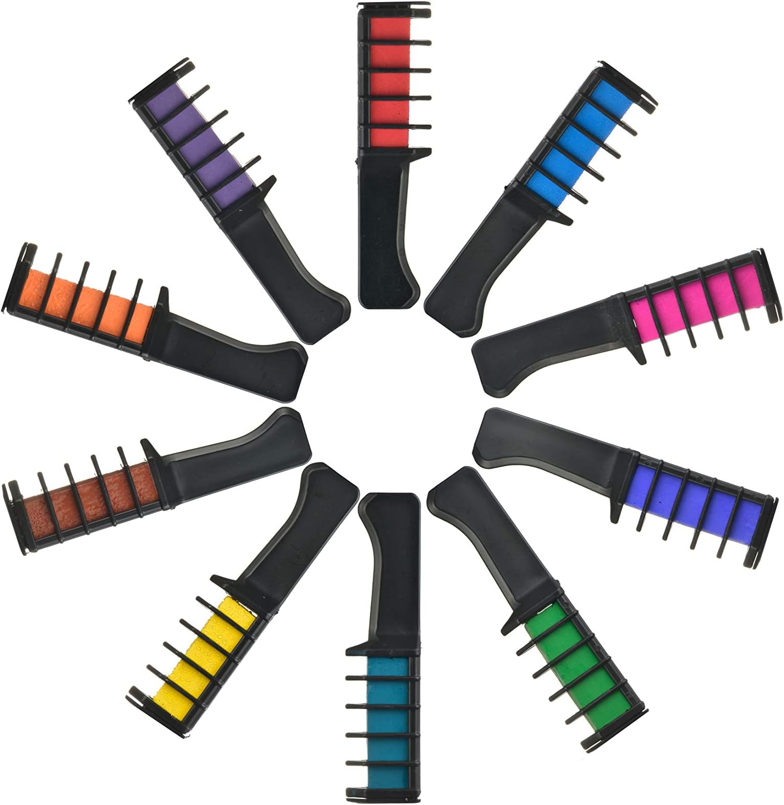 Hair Chalk for Girls,Kids Hair Chalk 10 Color Hair Chalk Pens,Temporary Bright Hair Chalk comb Set,Washable Hair Color Comb for Hair Dye-Safe Perfect Gifts for Girls,Kids Party, Cosplay, Christmas.