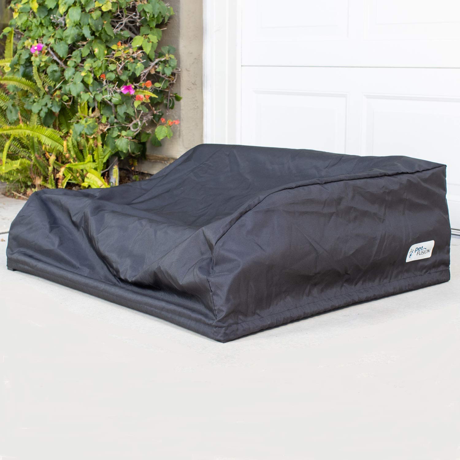 PetFusion Ultimate Elevated Outdoor Dog Bed Cover Water Resistant Machine Washable Outdoor Cover