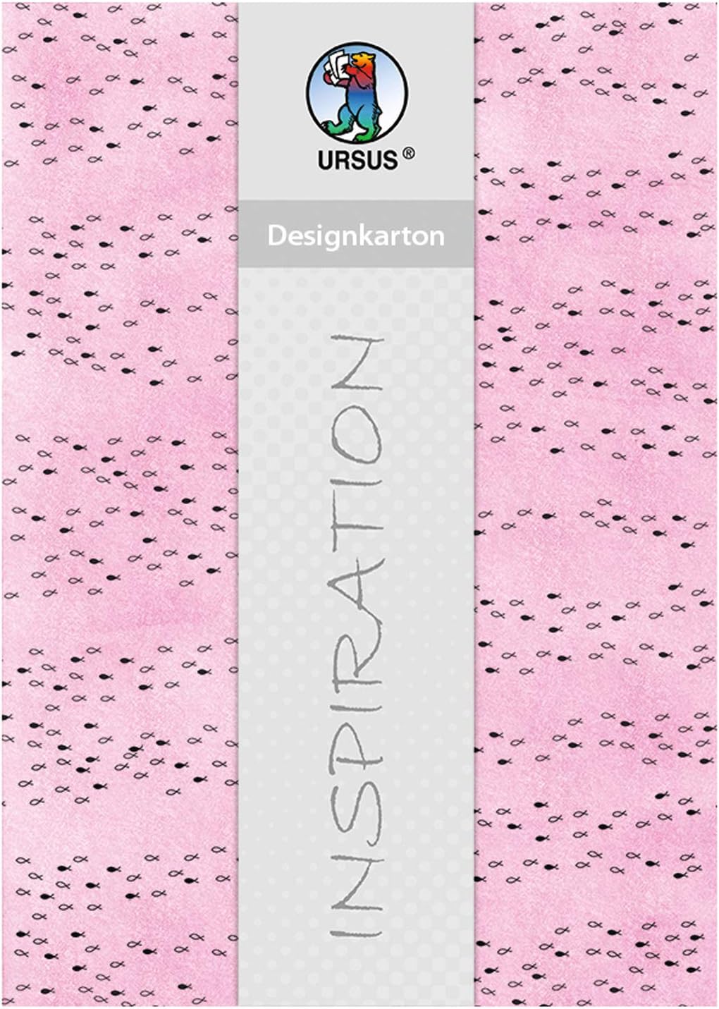 Ursus 62414603F Halleluja Design Card 200 g/m² 5 Sheets DIN A4 Pink, 5 Blatt