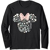 Disney Minnie Mouse Icon Spring Flowers Long Sleeve T-Shirt
