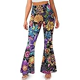 Glomenade Flared Yoga Pants for Women Bell Bottom Leggings Plus Size Soft High Waisted Tummy Control Butt Liftin