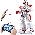 Zosam RC Robots for Kids, Intelligent Programming Robot Toy, boy Toy Remote Control Robot, Singing, Dance, Talking, Gesture Sensing Robotic Toys Boys Girls Kids Gift (Red)