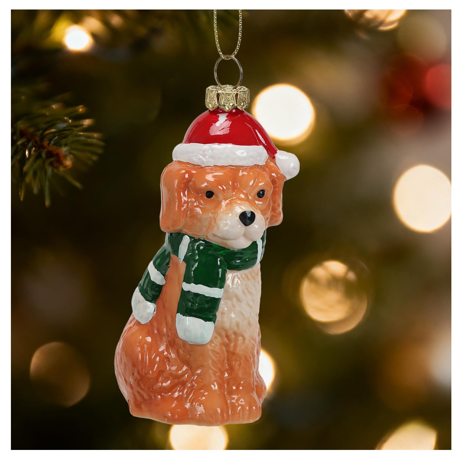 Giftgarden Puppy Christmas Ornament, Dog Hanging Decor for Christmas Tree, 4.6 Inches