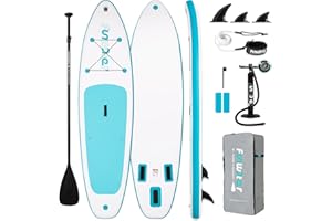 FunWater Inflatable Ultra-Light Stand Up Paddle Board for All Skill Levels with Premium SUP Paddleboard Accessories,Non-Slip Comfort Deck for Youth & Adults