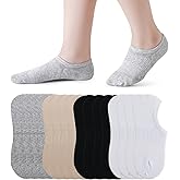 Pareberry 8 Pairs Boys Girls No Show Mesh Socks Cotton Non Slip Low Cut Arch Support Socks