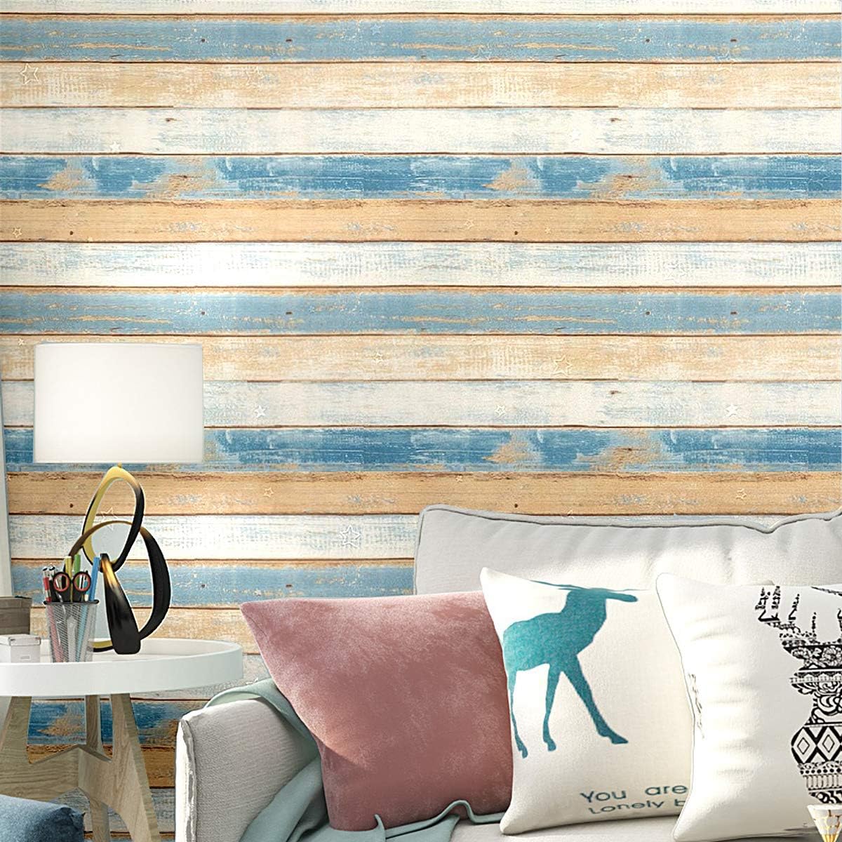 Blue Shiplap Peel And Stick Wallpaper - carrotapp