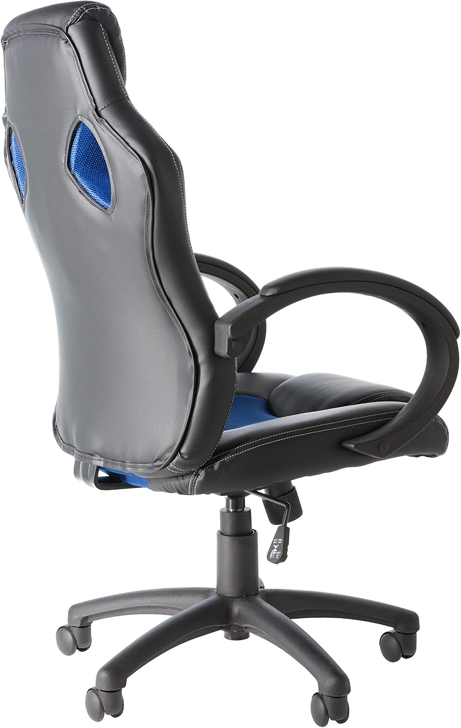 Alphason,AOC5006BLU,Daytona Faux Leather Racing Chair - Blue fabric insert,Blue fabric insert, 1000x565x610mm - Image 4