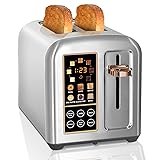 SEEDEEM Toaster 2 Slice, Stainless Toaster LCD