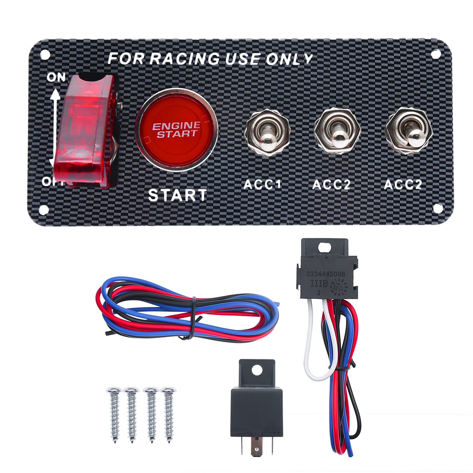 Mua 12V Ignition Switch Panel for Race Car Ignition Starter Switches 5