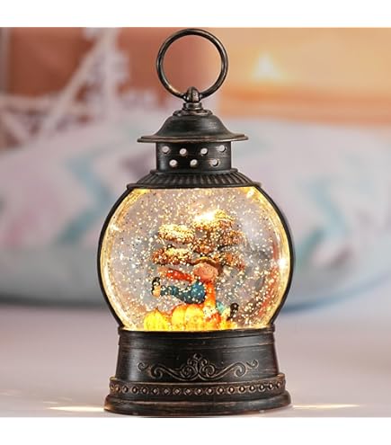 Amazon.com : Roman Musical Lighted Snowblow Lamp Post Blue House