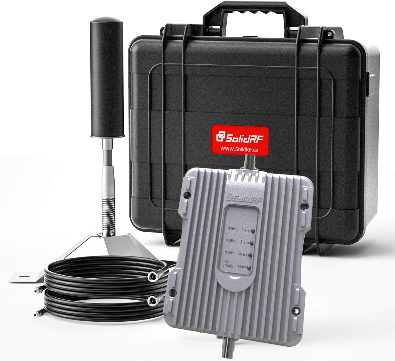 SolidRF RV Cell Phone Signal Booster Rvsuper Kit 4G Cell Booster Rv Accessories for Rv Class A Class B Enhance Signal Up to 100X