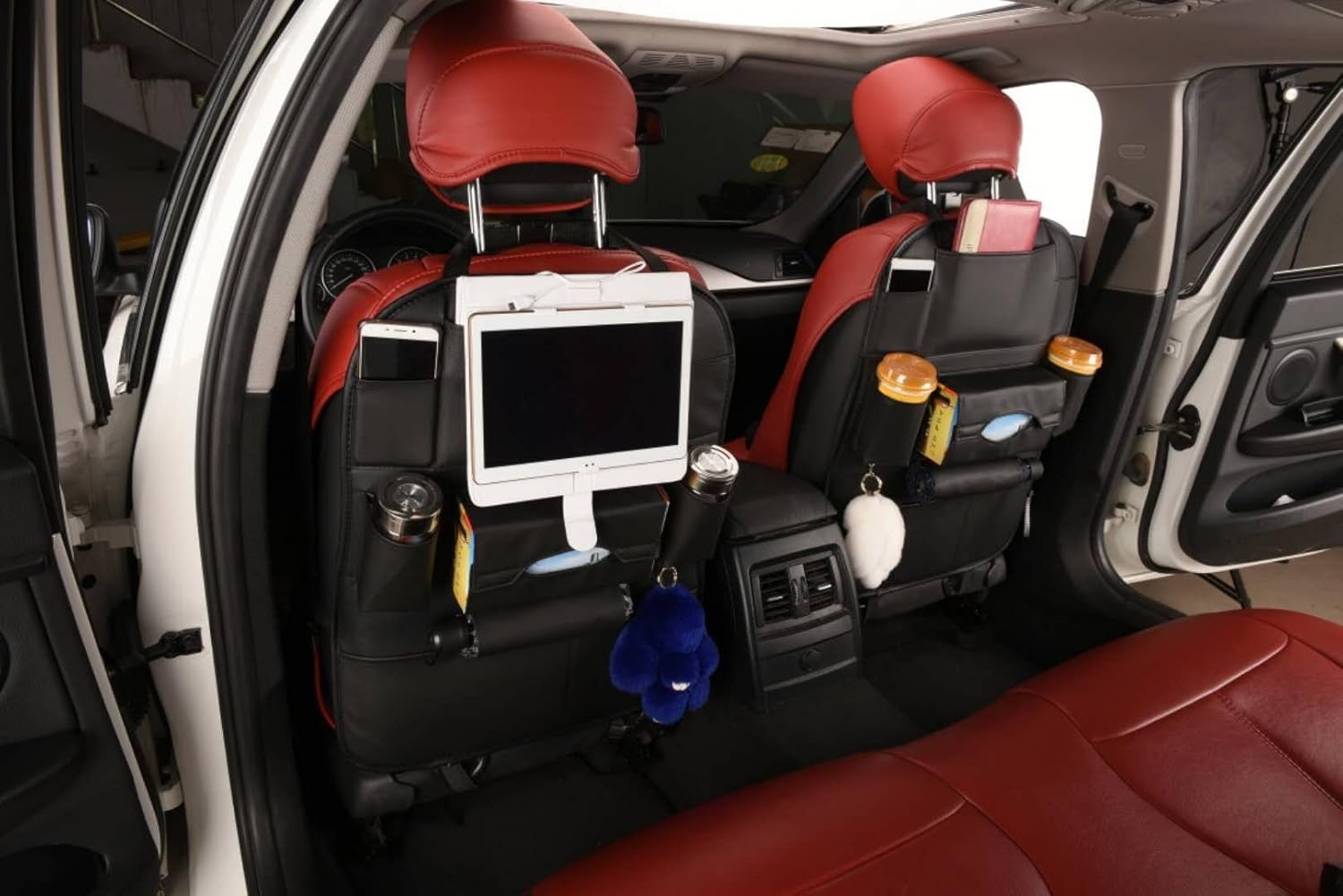 Puレザー車backseat B076bnbrvb Organizer 車内収納小物 後払い手数料無料 Www Sos Kppolice Gov Pk