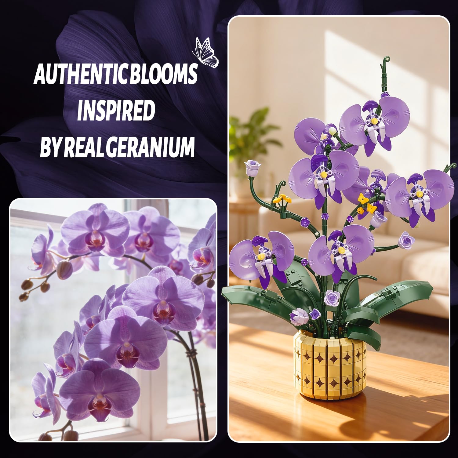 Klemmbausteine Blumen Orchidee Bausteine Pflanzen Orchideen Blumen 4
