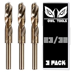 Owl Tools 23/32 Cobalt Drill Bits - 3 Pack - 6 Inch