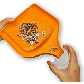 Multi-Purpose Sorting Funnel Tray &ndash; Quick Sorting Tray for All Kinds of Small Things,Easy Sorter Funnel Trays for Screws, Bolts, Lego Bricks, Micro SD Cards. (Orange)