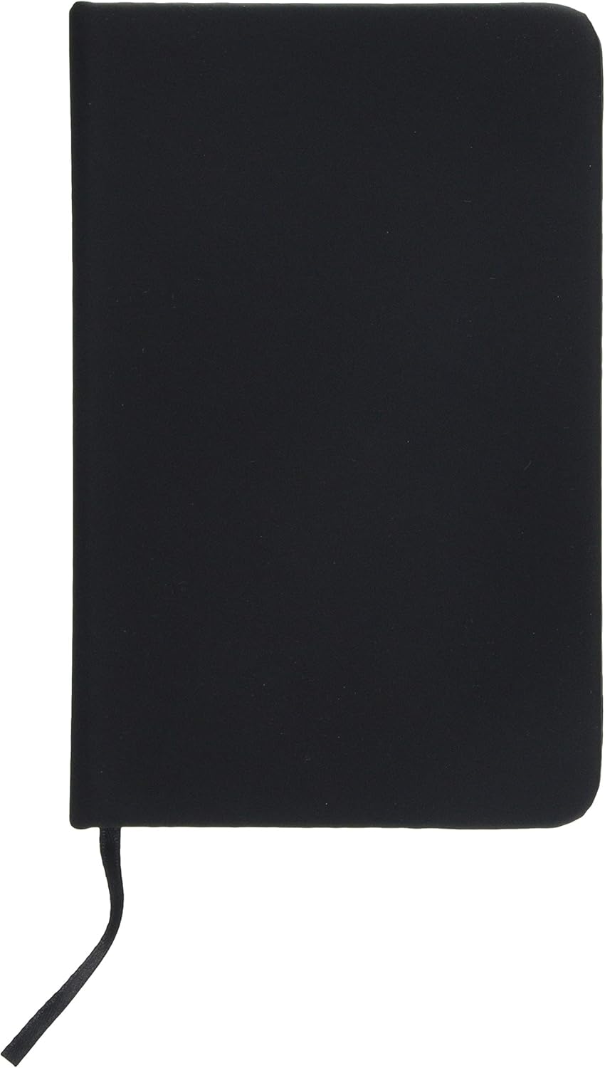 eBuyGB A6 Coloured Hardback Lined Paper Notebook, Black, Pack of 1