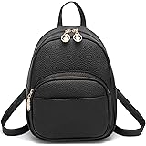 Barsine Little Backpack Bag Small Size Purse Vegan Leather Mini Daypack with Multiple Zipper Pockets