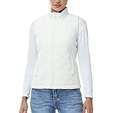 Rdruko Women's Quilted Puffer Vest Outerwear Lightweight Warm Sleeveless Winter Jacket Stand Collar Puffy Vests with Pockets