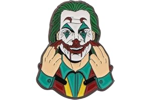HOLLP Clown Joker Brooch Being Jewelry Lapel Pin Horror Chucky Face Stephen Kings Fans Gift Men Enamel Halloween Horror Gift