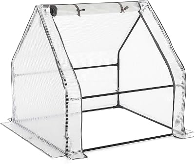 Christow Grow Tunnel Greenhouse 0.9m Long with Reinforced Cover