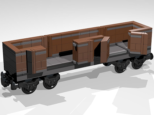 Download 8-Wheel Open Wagon: Lego MOC building instructions (English Edition) PDF