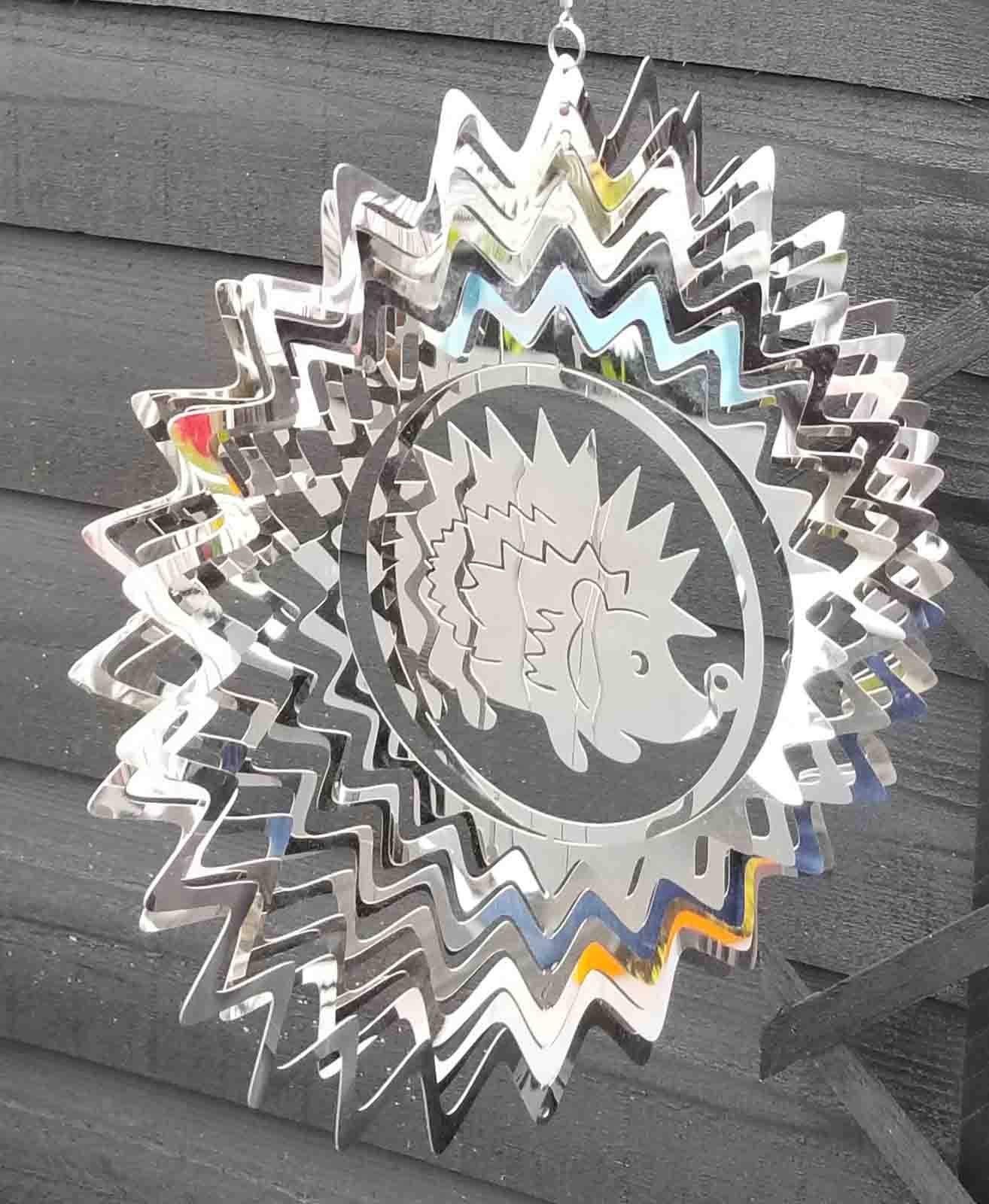 SK Style Stainless Steel Wind Spinner - 3D Mobile - Hedgehog Spinner