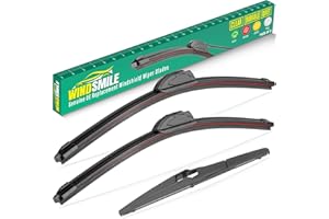 WINDSMILE 26" 16" 10" Windshield Wiper Blades Replacement for Toyota RAV4 2013 2014 2015 2016 2017 2018 Premium All Weather Front Rear Wipers Set - OEM Quality (Pack of 3)