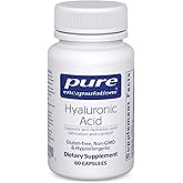 Pure Encapsulations Hyaluronic Acid - for Skin Hydration, Joint Lubrication & Joint Health* - Effective Absorption - Gluten Free - Vegan & Non-GMO - 60 Capsules