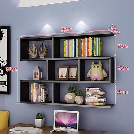 Qin Ping Guo Qpg Shelf Bookshelf Wall Mounted Wall Storage