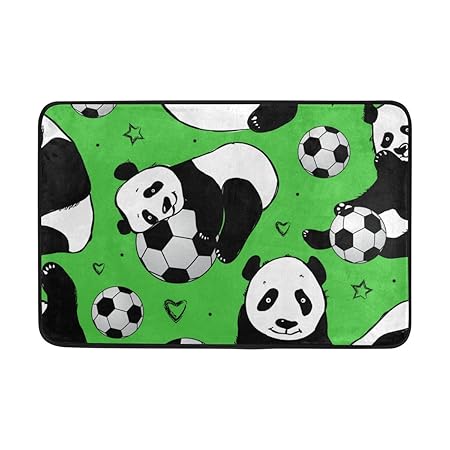 ALAZA Mi Diario Cute Panda y balón de fútbol Fútbol Zona Alfombra ...