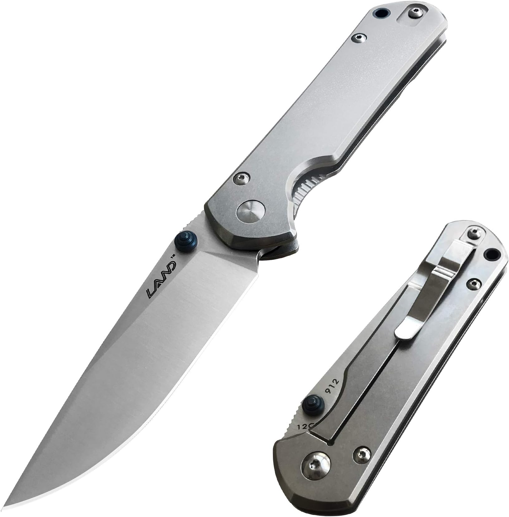 HUIZHI Land Everyday Carry EDC- Folding Pocket Knife - 12C27 Sandvik Steel - Frame Lock