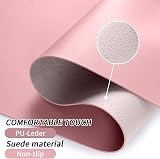 Niviy Leather Desk Mat Pink PU Non-Slip 60x35 cm Waterproof Large Desk Pad view 4