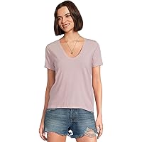 Madewell Women's Northside V-Neck Tee, Faded Sunset, XX-Small at