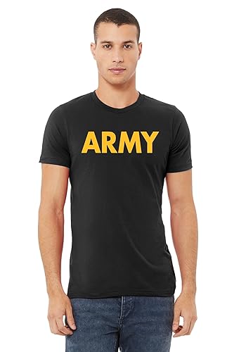 Army Men's T-Shirt Military Training PT Exercise Workout Gear