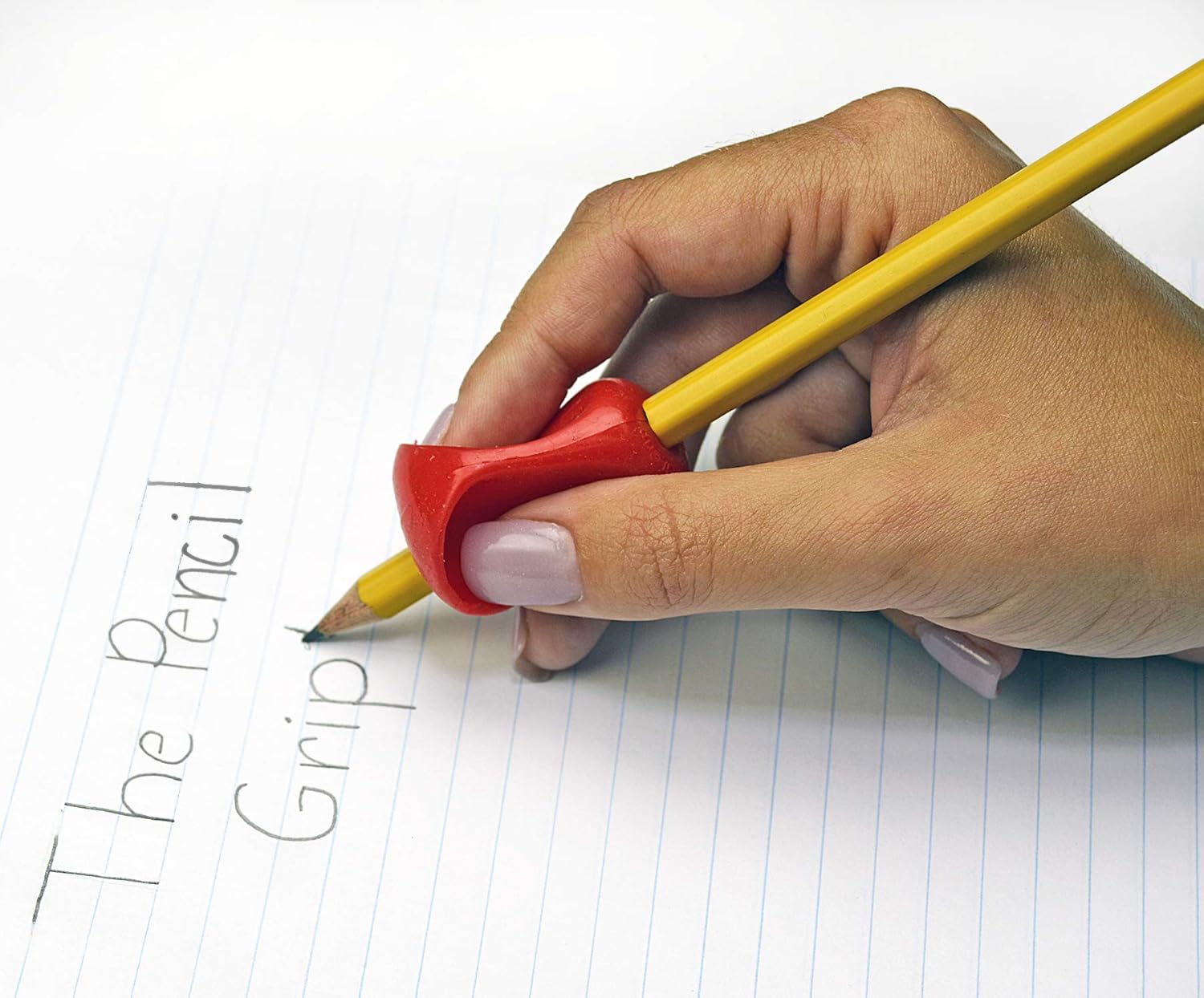 The Pencil Grip Pinch Grip Ergonomic Writing Aid, 6 Pack, Gloss Colors (TPG-12706) : Office Products