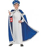 fun shack Blue Wiseman Costume Kids, Wise Man Costume for Boys, Boys Christmas Costumes, Nativity Costumes for Kids