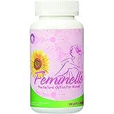 Feminelle Menopause Supplement for Women Original Formula - Fast PMS & Menopause Relief - Hot Flashes, Trouble Sleeping, Mood Swings, Hair Loss, Low Energy (4 Months 120 Capsules)