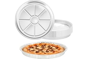 20Pack Disposable Pizza Pans 11 Inch, Round Foil Pizza Pans, Aluminum Pizza Pan Large Focaccia Bread Pan, Chocolate Cookies C