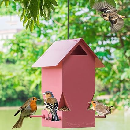 Amazon Com Lff Ff Outdoor Bird Feeder Balcony Park Bird House
