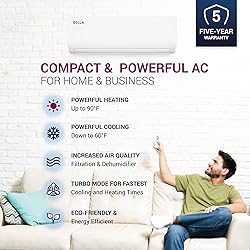 DELLA 18K BTU ODU 2 Dual Zone 12000 12000 BTU 19