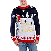 Tipsy Elves Men's Ugly Christmas Sweaters - Funny Christmas Sweaters for Men - Fun Holiday Pullovers