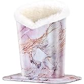 Aatacas Plush Lined Eyeglasses Holder, PU Leather Glasses Stand Case