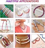 KAVAVO 20000 Clay Beads Bracelet Making Kit 120 Colors Flat Heishi Beads view 7