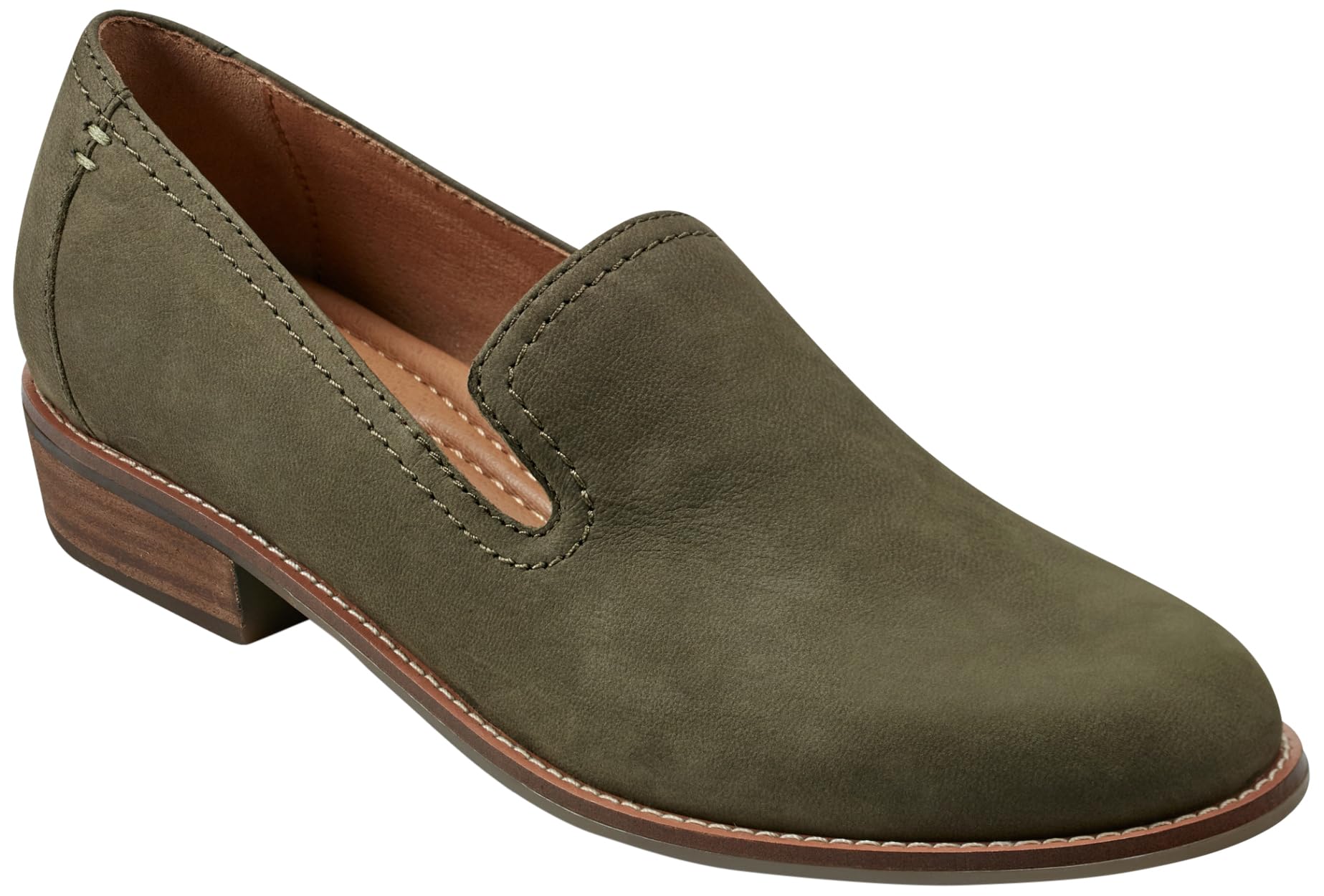 Earth Footwear Women’s, Edna Loafer, Medium Green 310, 7 W