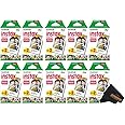Fujifilm Instax Mini Instant Camera Film for Mini Instant Cameras - Capture Memories Anytime, Anywhere with Sunshine Photo Microfiber Cleaning Cloth... (10 Pack (200 Sheets Total))