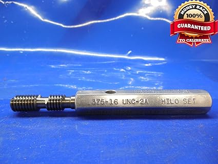 3 8 16 Unc 2a Hilo Set Thread Plug Gage 375 Go Only P D 3331 3750 Quality Amazon Com Industrial Scientific