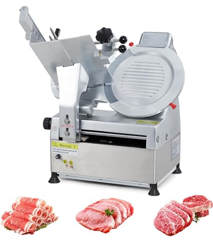 Amazon.com: Commercial Electric Meat Slicer, Heavy Duty Automatic
